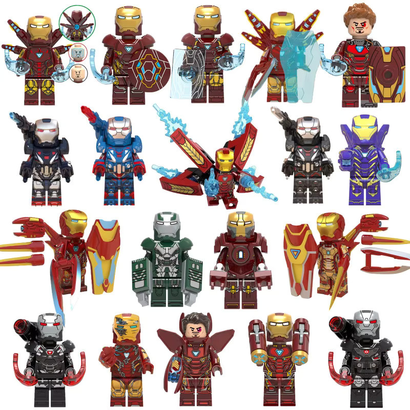 Bandai Marvel Iron Man Avengers Minifiguren, Montage-Display-Spielzeug - Bild 2
