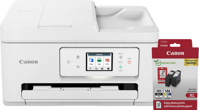 Canon PIXMA TS7750i Inkjet-Multifunktionsdrucker mit Wi-Fi, Drucken, Scannen und Kopieren inklusive XL-Reservepatronen und Fotopapier - Bild 1