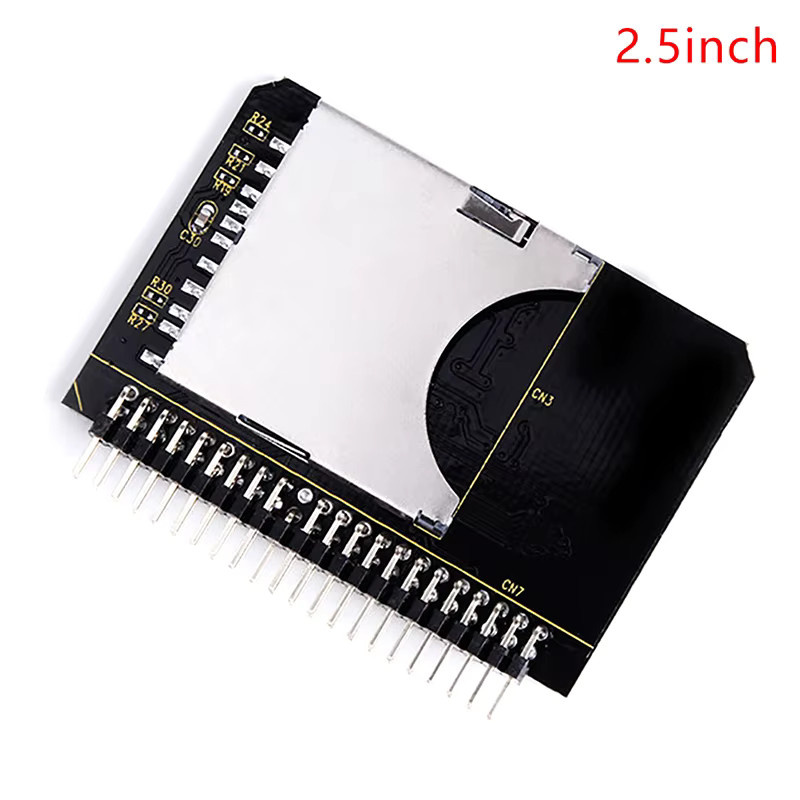 SD zu IDE 2,5 Zoll 44 Pin Adapter für SDHC, SDXC und MMC Karten in Schwarz - Bild 2