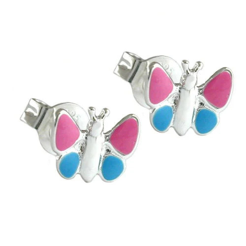 SIGO Ohrstecker Schmetterling, 925 Silber, Kinder - Bild 1