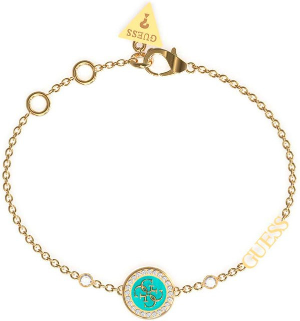 Guess Armband, Edelstahl, Gold, Kristall, Zirkonia, Damen - Bild 1