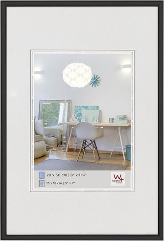 Walther Design Bilderrahmen New Lifestyle aus Kunststoff, Schwarz, B/H: 31 x 46 cm - Bild 1