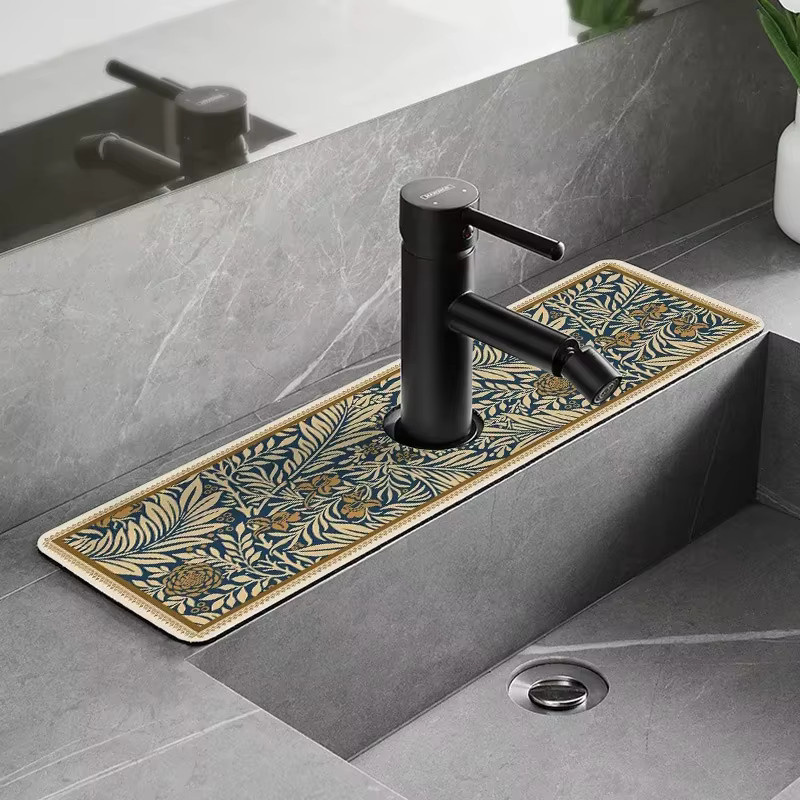 VIKAMA Saugfähige Badezimmer-Wasserhahn-Unterlage und Küchenunterlage in Multicolour - Bild 1