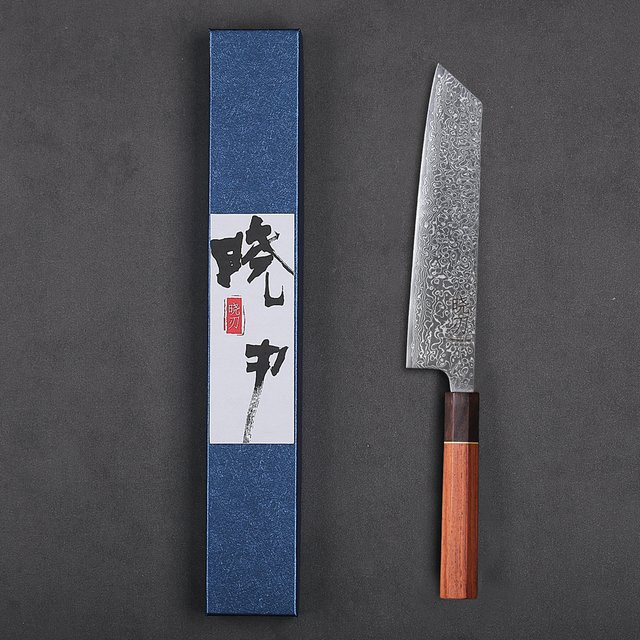 TURWHO Kiritsuke Kochmesser aus Damaszener Stahl mit Holzgriff, 20,8 cm professionelles Küchenmesser für Fleisch und Gemüse - Bild 1