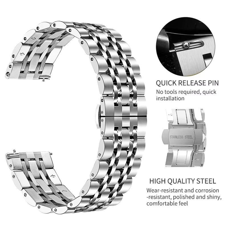 Huawei Uhrenarmband Edelstahl, silver, 22 mm - Bild 2
