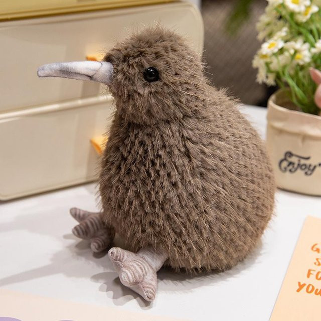 Kiwi-Puppe Plüschtier, Handpuppe, 25cm - Bild 1