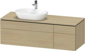 Duravit L-Cube Waschtischunterschrank in Beige Matt mit Türen und Schubladen, B/T/H: 142 x 55 x 48,2 cm - Bild 1