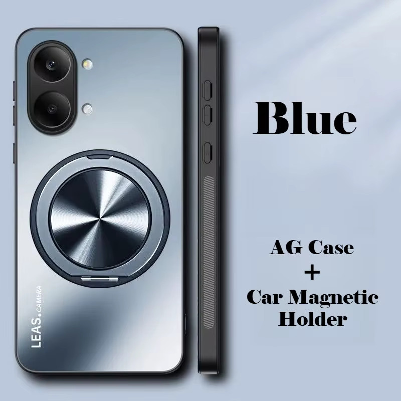 AG Frosted 360 Grad Auto-Magnetische Drehhalterung mit Acryl-Abdeckung für POCO X8 Pro und POCO X8 Pro Max in Schwarz - Bild 3