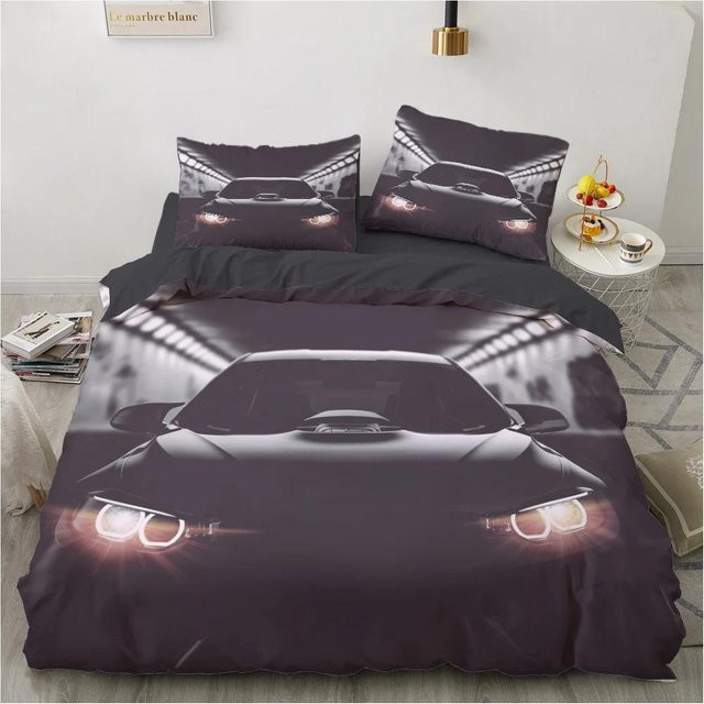JMG Household Supplies 3D-Bettwäsche-Set Lamborghini Design in Schwarz, 2-teilig, B/H: 135 x 200 cm - Bild 1