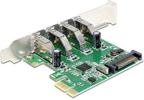 Delock PCI Express USB 3.0 Erweiterungskarte mit 4 externen USB-A Anschlüssen - Bild 2