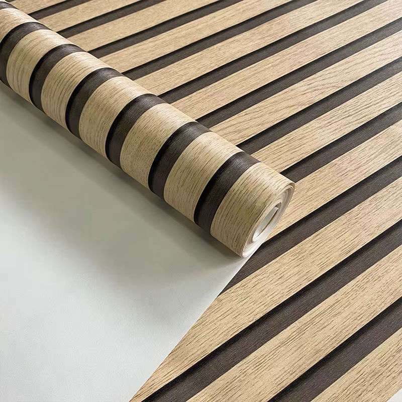 Selbstklebende Holztapete von ctzsoop in Vintage-Optik, braun, abnehmbare Dekorationsfolie für dein Zuhause - Bild 5