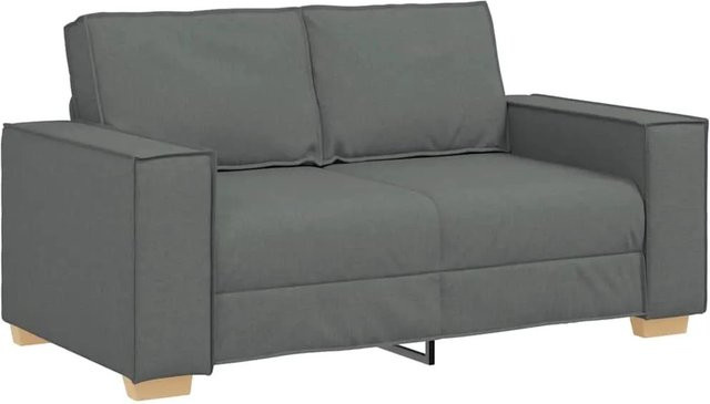 vidaXL 2-Sitzer Sofa Dunkelgrau mit Stoffbezug B/T/H: 160 x 78 x 84 cm - Bild 1