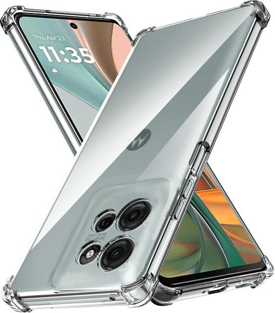 Techsuit stoßfeste Schutzhülle für Motorola Moto G15 und G15 Power in Transparent - Bild 1