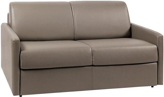 Vente-unique Schlafsofa Calife in Beige mit Kunstlederbezug - Bild 1