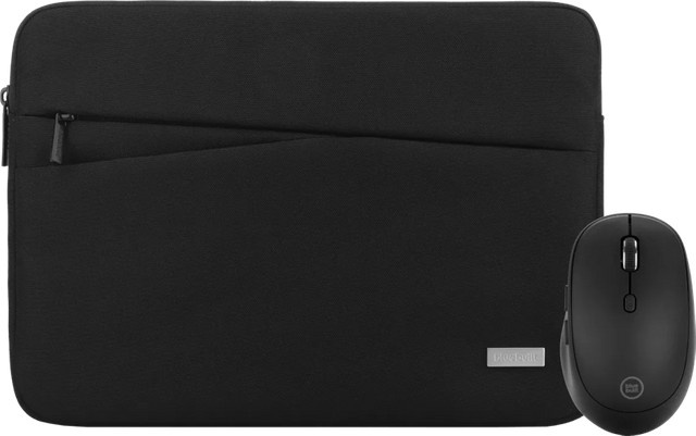 BlueBuilt Premium Laptophülle für Apple MacBook Air 13 Zoll in Schwarz inklusive BlueBuilt Tradendum kabelloser Bluetooth-Maus - Bild 1