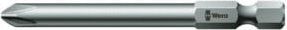 Wera Kreuzschlitz-Bit PH 1 zähhart 1/4" 6,3 x 70 mm in Silber - Bild 1
