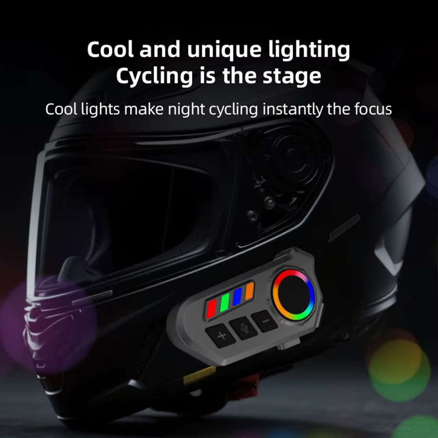 MRSVI Smart Motorradhelm-Headset K06A in Schwarz mit Hi-Fi-Stereo, Geräuschunterdrückung, Sprachsteuerung und Freisprechfunktion - Bild 2