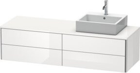 Duravit Waschtischunterschrank XSquare in Weiß Hochglanz, B/T/H: 160 x 40 x 54,8 cm - Bild 1