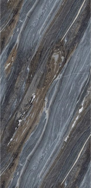 Aluverbund24 PVC Wandpaneele Atlantic-Stone in Natursteinoptik Matt Strukturiert, Farbe: Grau, B/H: 122 x 244 cm - Bild 1