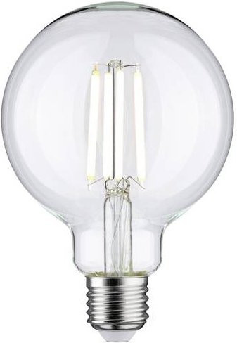 Paulmann LED Globe Filament Leuchtmittel E27 7W dimmbar transparent Durchmesser: 9,5 cm, Höhe: 14 cm - Bild 1