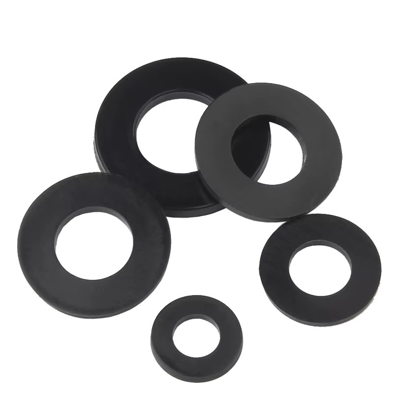 Angooter Nylon Unterlegscheiben Set aus Kunststoff, 500 Stück Flache Isolierdistanzstücke und Dichtungsringe in Schwarz und Weiß, M2 bis M8 - Bild 3