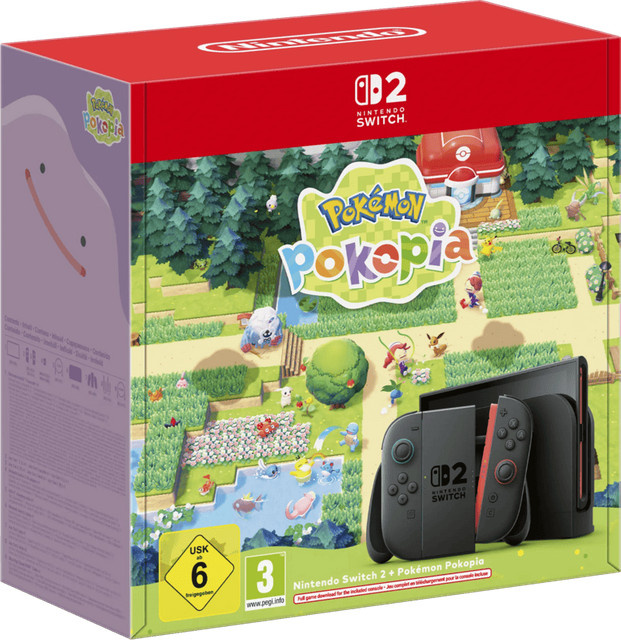 Nintendo Switch 2 Konsole Bundle Schwarz 256GB inkl. Pokémon Pokopia - Bild 1