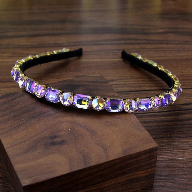 FirstStar Haarband, lila, Strass, Damen - Bild 1