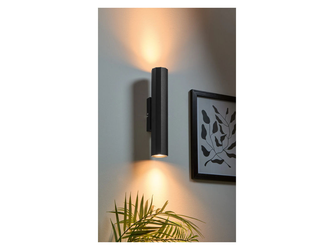 LIVARNO HOME Wandleuchte in Schwarz mit LED-Up-and-Down-Strahlern und GU10-Fassung - Bild 2