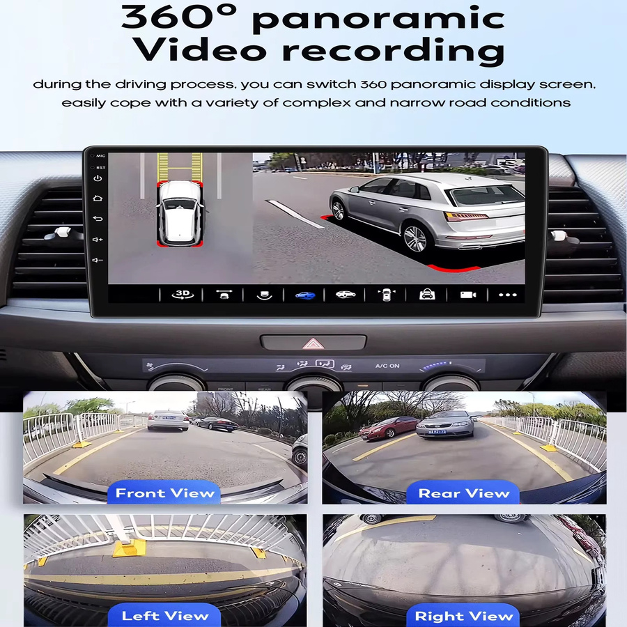 Hizpo 9.7 Zoll Android Auto Multimedia Autoradio mit Carplay und 4G für Ford Fusion und Mondeo MK5 in Schwarz - Bild 4