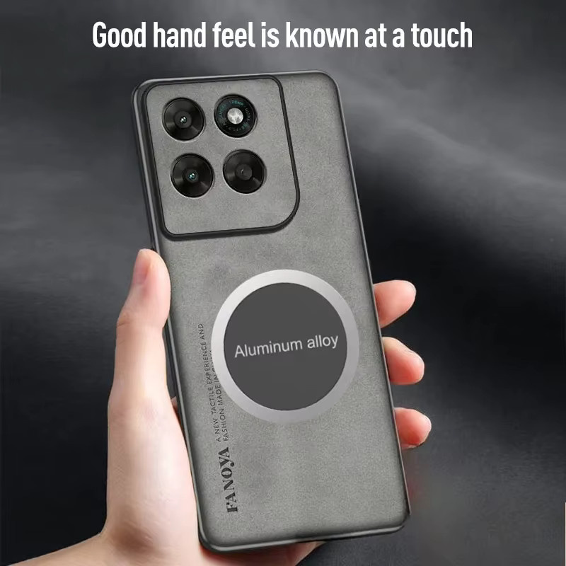 Busiens Magnetische Schaffellhülle für Motorola Moto G85 G86 G77 G67 G66 G57 G56 G55 G17 Edge 70 Ultra in Grau - Bild 3