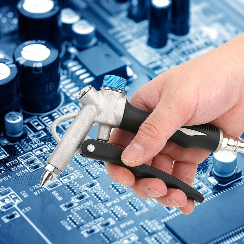 Industrielle pneumatische Staubblaspistole G1 Handheld Reinigungsgerät für Kompressoren in Weiß und Silber - Bild 3
