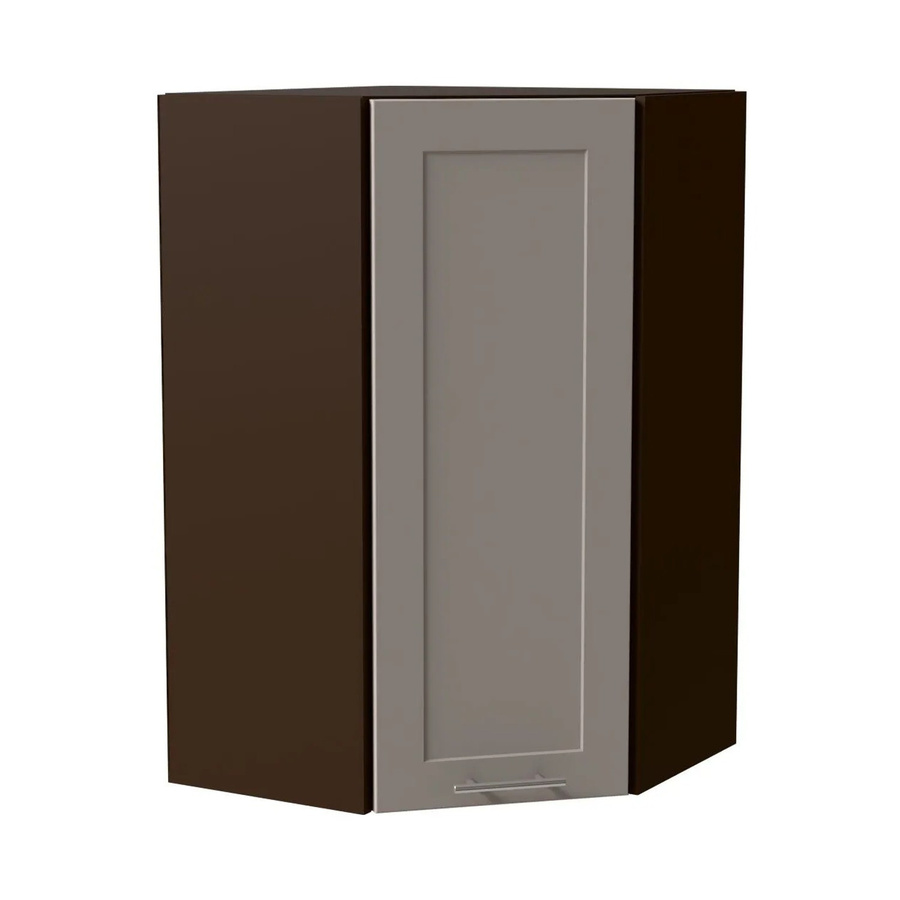 Feldmann-Wohnen Hängeschrank Oslo W4/10/60 in Lava / Kaschmir Matt mit Soft-Close-Türen und Regalböden, B/T/H: 60 x 60 x 96 cm - Bild 2