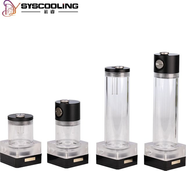 Syscooling P69X-D Wasserkühlungspumpe mit seitlichem Einlass und Wassereservoir für deine PC-Wasserkühlung - Bild 1