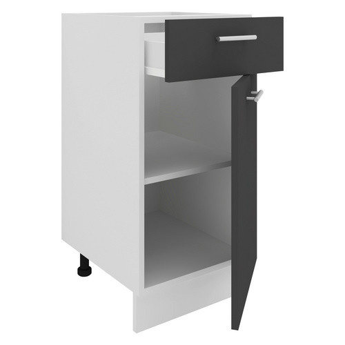 VCM Küchenunterschrank Esilo in Grau mit Schublade, B/T/H: 40 x 46 x 82 cm - Bild 2