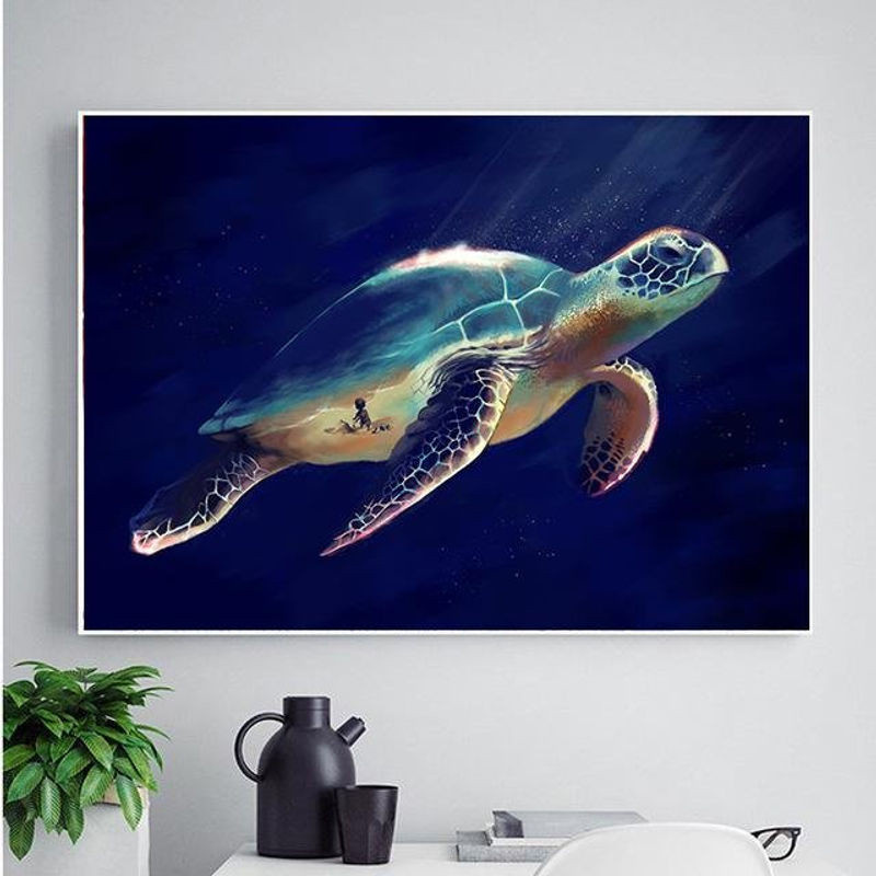 FIYO Diamond Painting 5D Set mit Full Square Technik in Mehrfarbig, Wandmontierte Dekoration B: 30 cm, H: 20 cm - Bild 1
