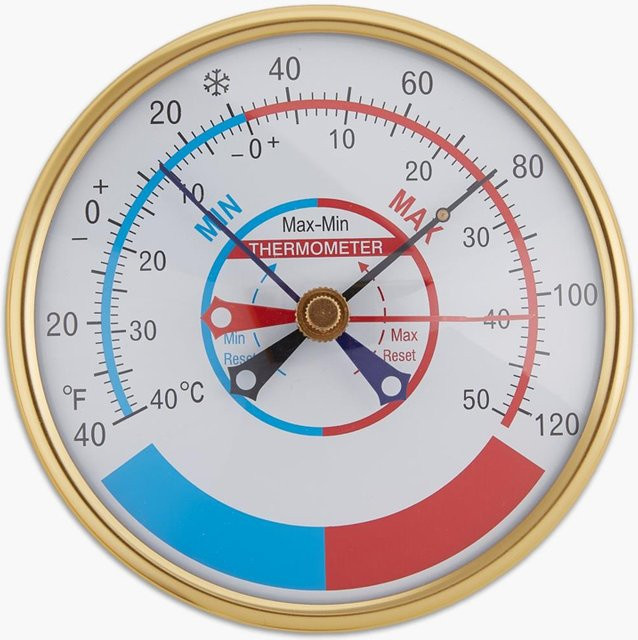 MeatChamp Indoor Outdoor Thermometer mit Wandzifferblatt für Haus, Garten und Gewächshaus - Bild 1
