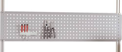 Manuflex LZ8273.9006 ESD-Werkzeug-Lochplatte für UNIVERSAL und CANTOLAB, Farbe: Grau, Nutzhöhe: 300 mm, für Tischbreite: 1500 mm - Bild 1