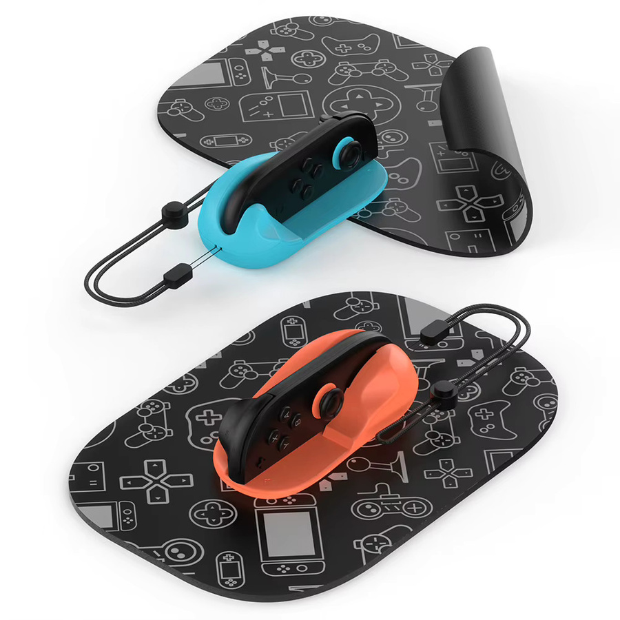 2er-Set Ergonomische Gaming Controller Griffe und Halterungen für Nintendo Switch Joy-Con in Schwarz und Multicolour - Bild 5