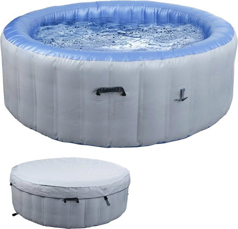 MCW Ersatz-Pool für Whirlpool N97, aufblasbar, rund, grau-blau, PVC