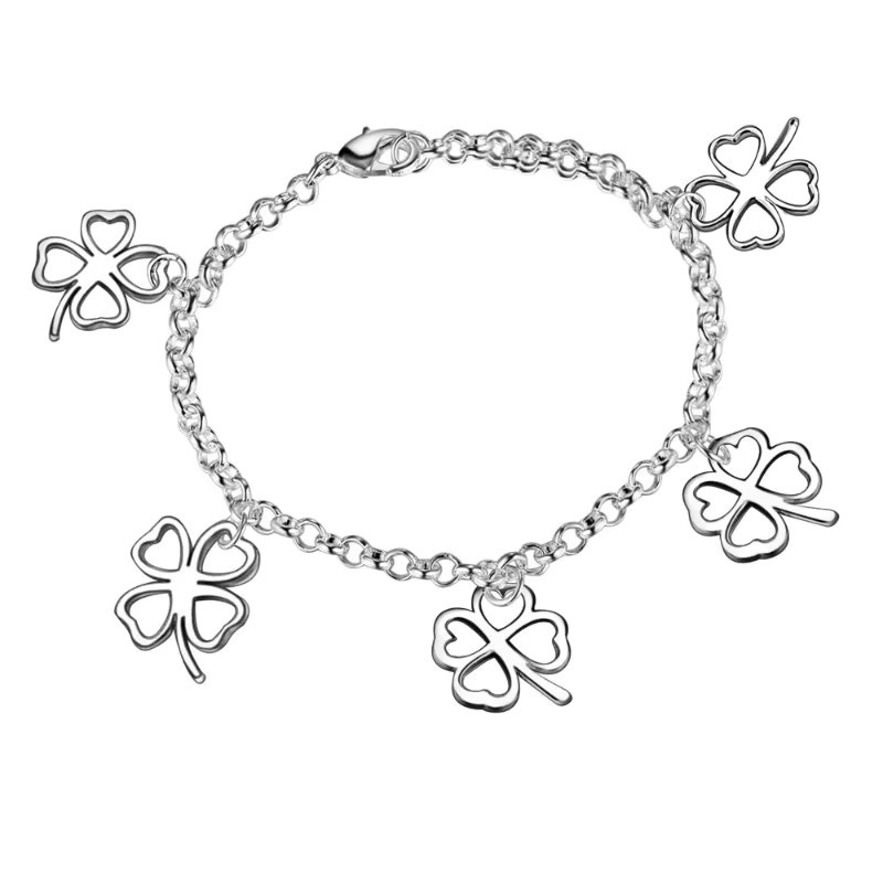 SAY Armband, 925 Silber, Blätterkette, Damen - Bild 2
