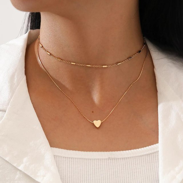 YIRAN Halskette, Imitationsperlen, Gold, Kupfer, Damen - Bild 1
