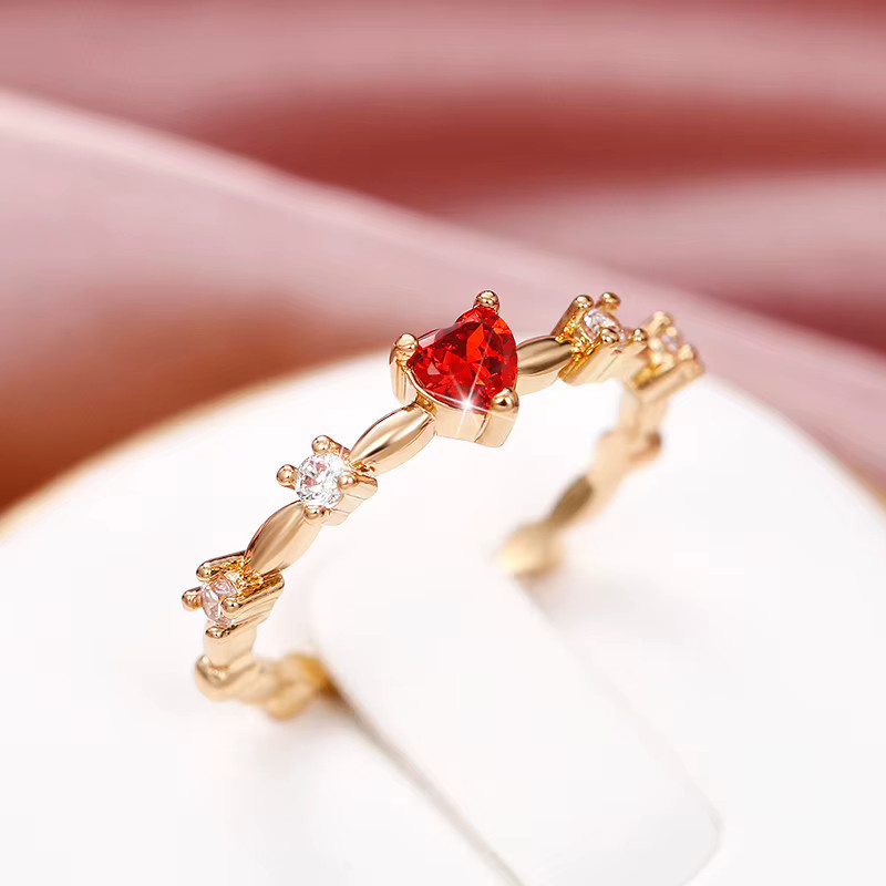 Huitan Ring, Gold, Zirkonia, Damen - Bild 1