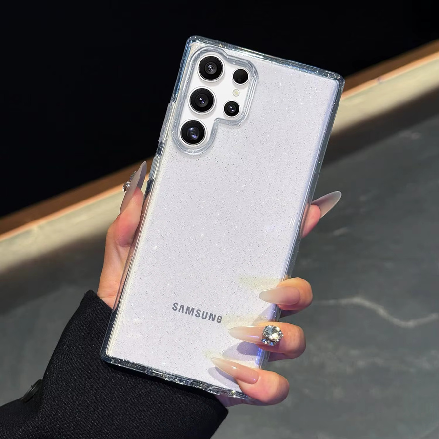 Transparente Glitzer-Schutzhülle für Samsung Galaxy S26 Ultra S25 Edge S24 Plus S23 FE S22 S21 S20 A56 5G A36 A26 A16 A06 A55 A35 A25 A15 - Bild 3