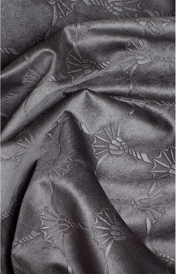 JOOP! Living Fertigvorhang EMBOSSED in Anthrazit aus blickdichtem Samt und Polyester mit Ösen - Bild 2