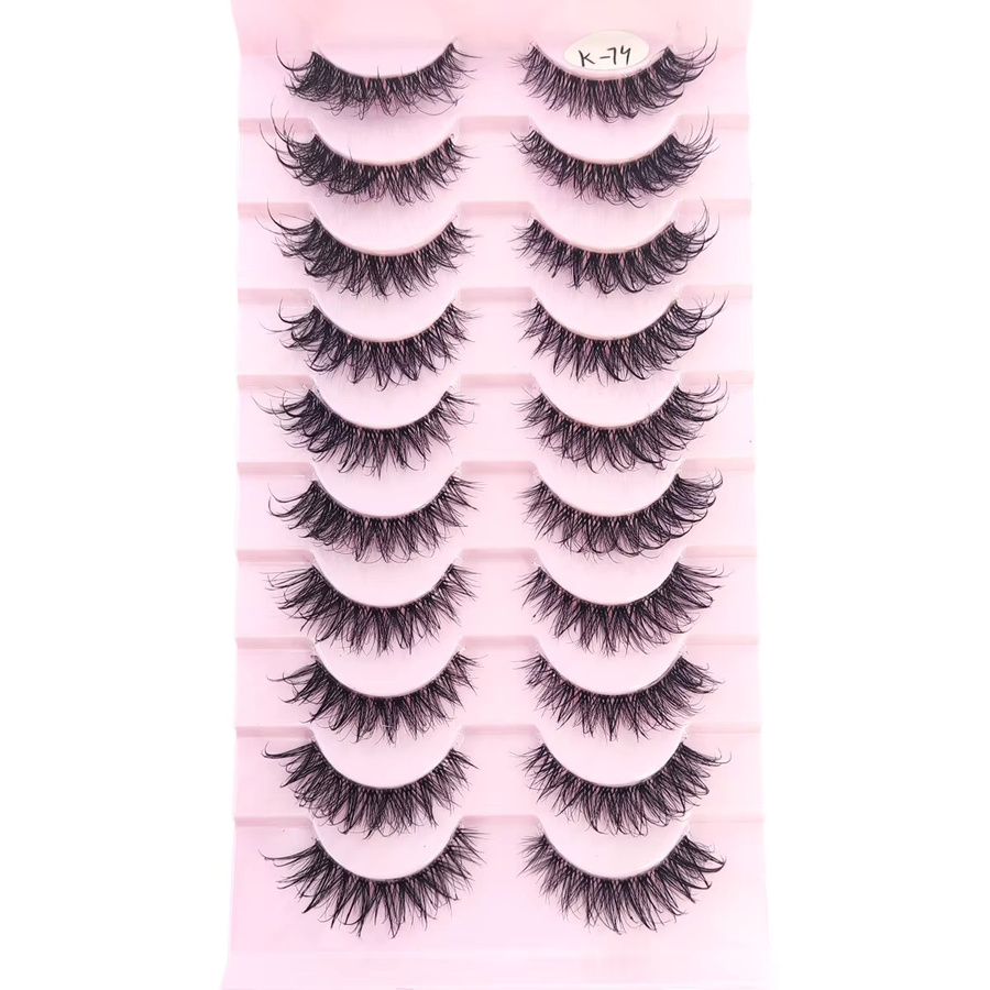 Künstliche Nerzwimpern, Black, 10 Paar, Unisex - Bild 3