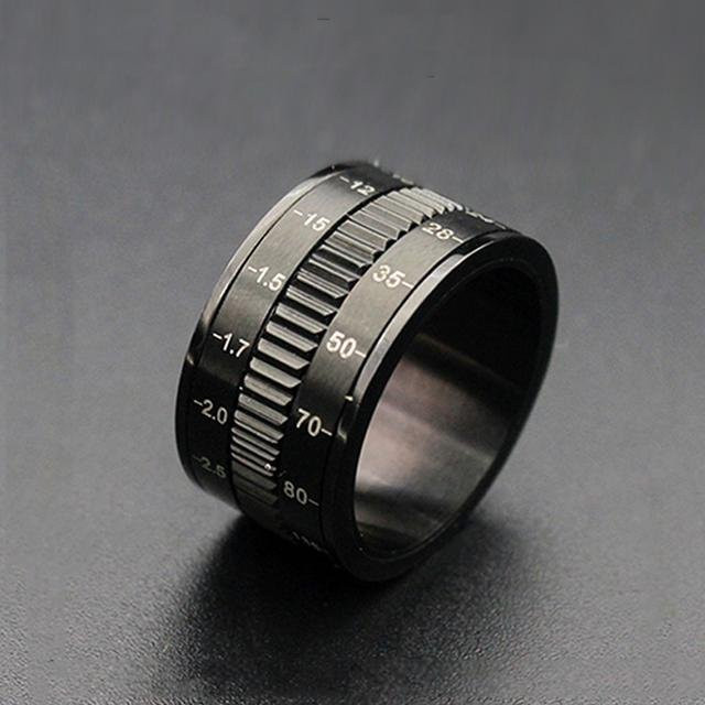 Ring Edelstahl, Schwarz, Herren - Bild 1