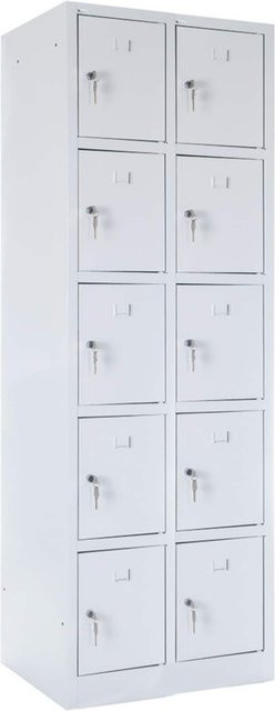 BRB Fächerschrank 74317 mit abschließbaren Türen, H x B x T: 180 x 50 x 60 cm - Bild 1