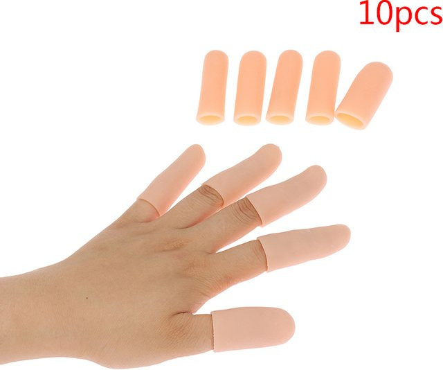 HNKMP Silikon-Gel-Röhren Handbandage Fingerschutz, 10 Stück - Bild 1