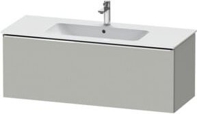 Duravit Waschtischunterschrank D-Neo wandhängend in Grau Beton matt mit einer Schublade, B: 121 cm, T: 46,2 cm, H: 44 cm - Bild 1