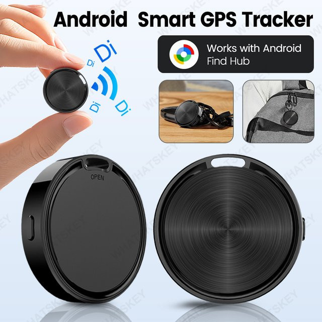 Peocke GPS-Tracker für Android und Google Find My Device zur Verlustprävention in Schwarz oder Weiß - Bild 1